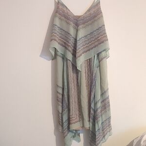 Elegant Multicolor Layered Women's Dress